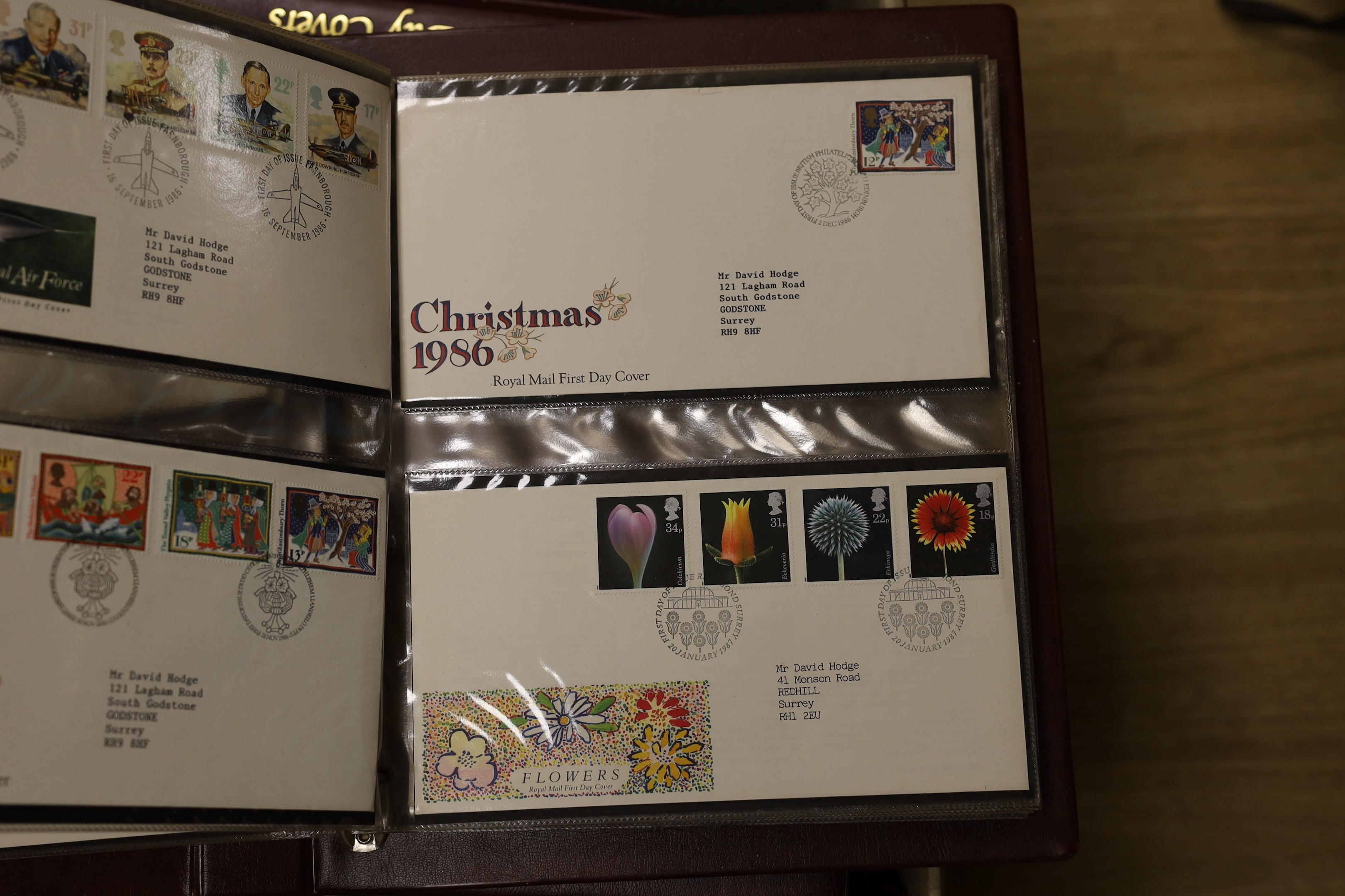 Ten albums of First Day Covers